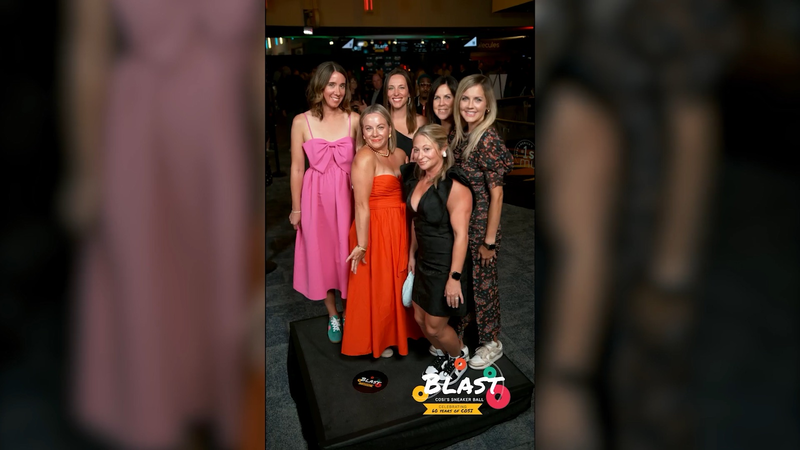 Guests posing together in the OHD Studios GlamCam reel